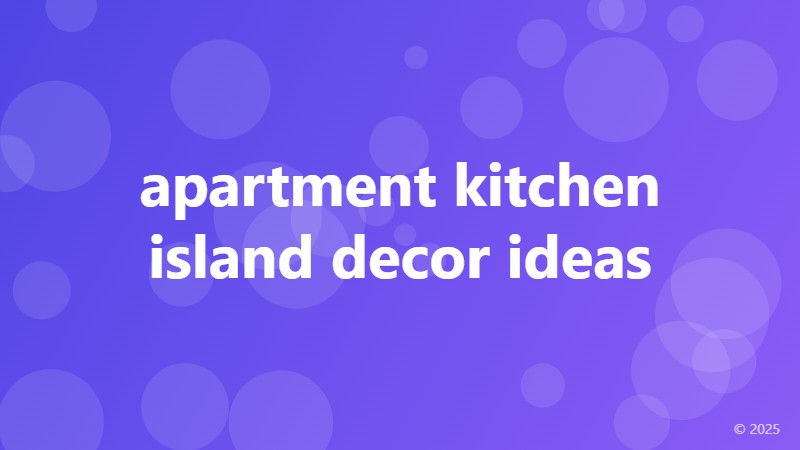 apartment kitchen island decor ideas