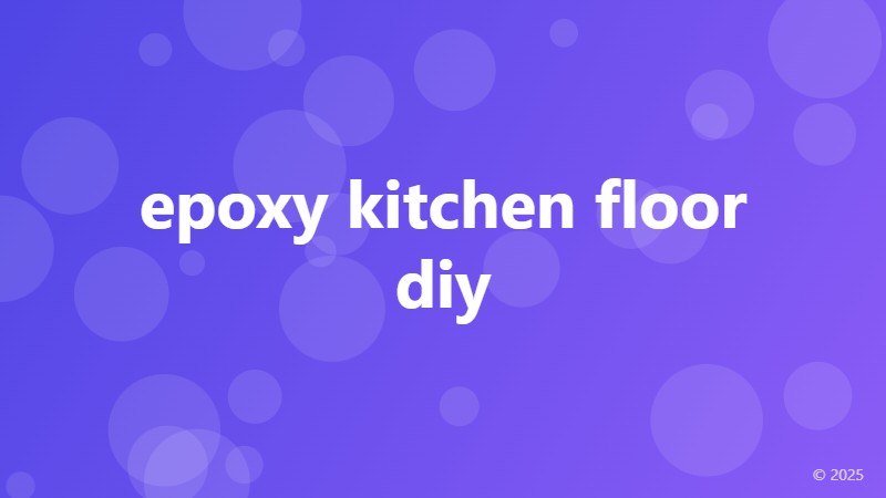 epoxy kitchen floor diy