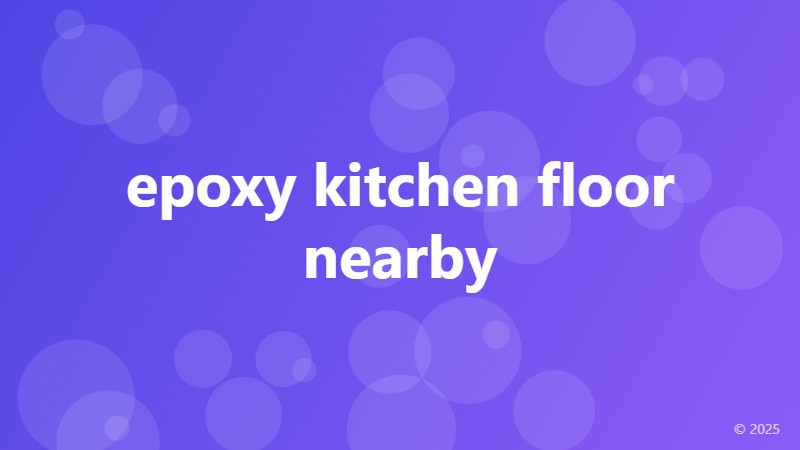 epoxy kitchen floor nearby