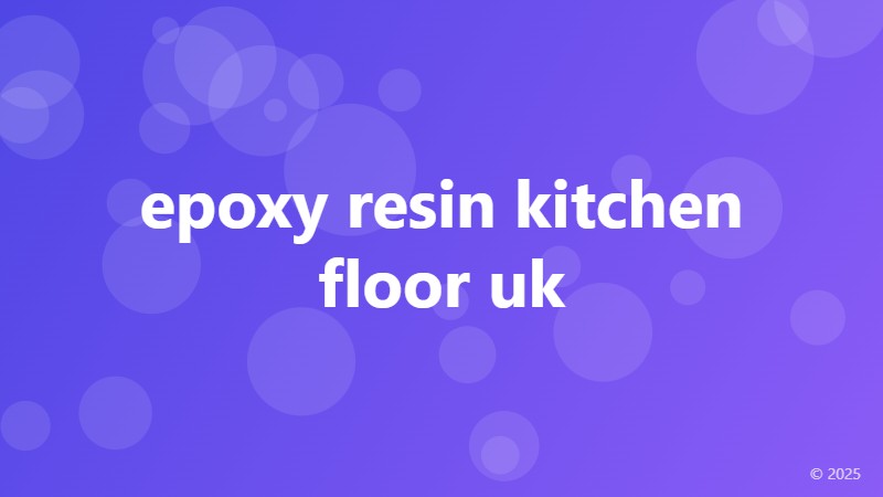 epoxy resin kitchen floor uk