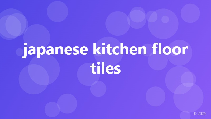 japanese kitchen floor tiles