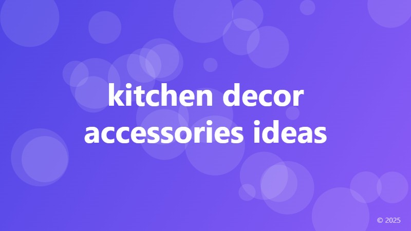 kitchen decor accessories ideas