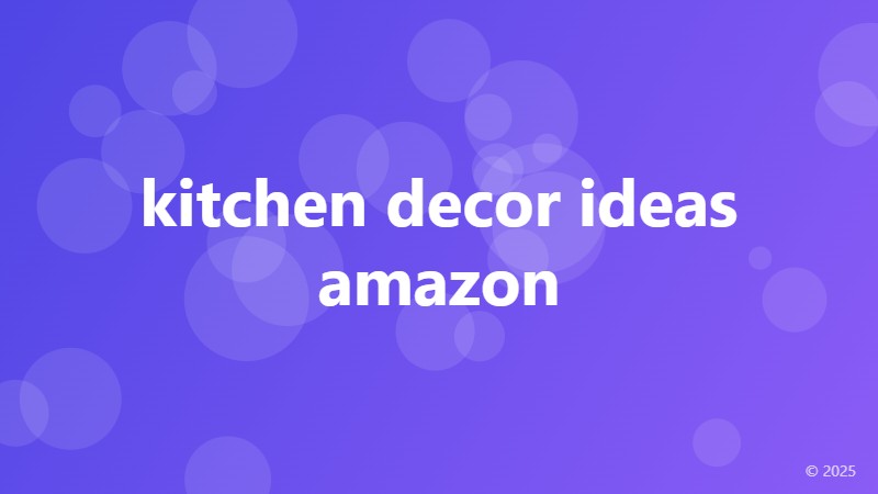 kitchen decor ideas amazon