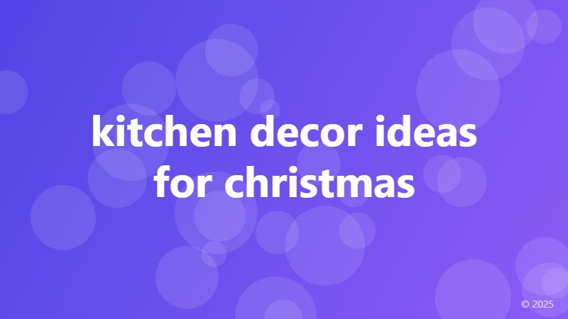 kitchen decor ideas for christmas