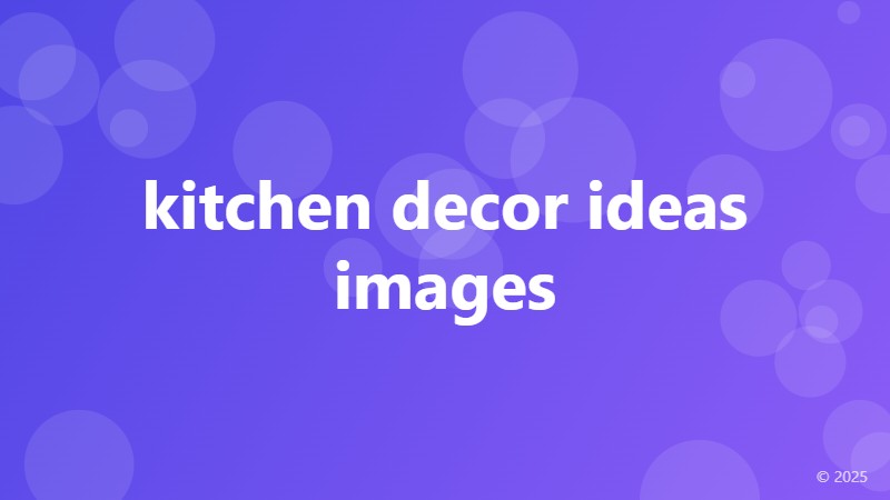 kitchen decor ideas images