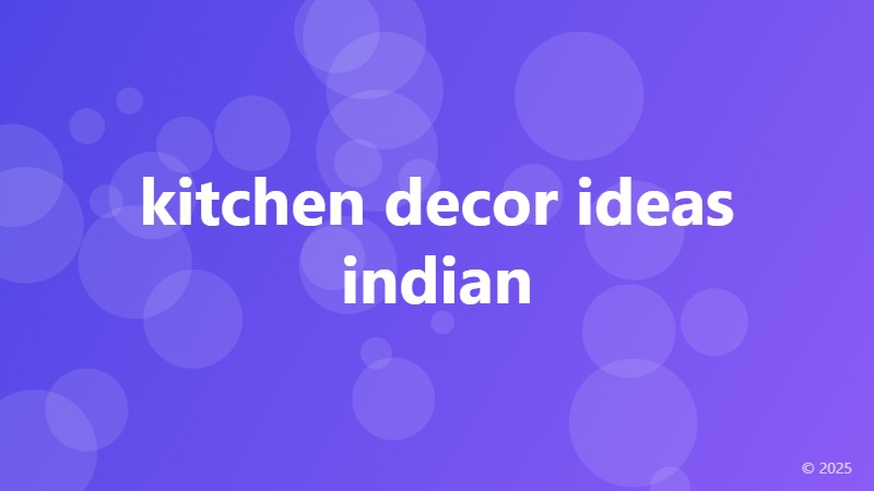 kitchen decor ideas indian