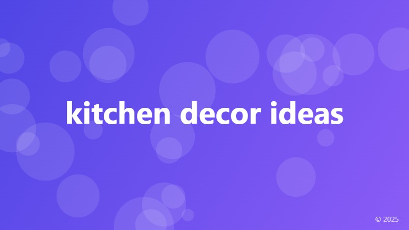kitchen decor ideas