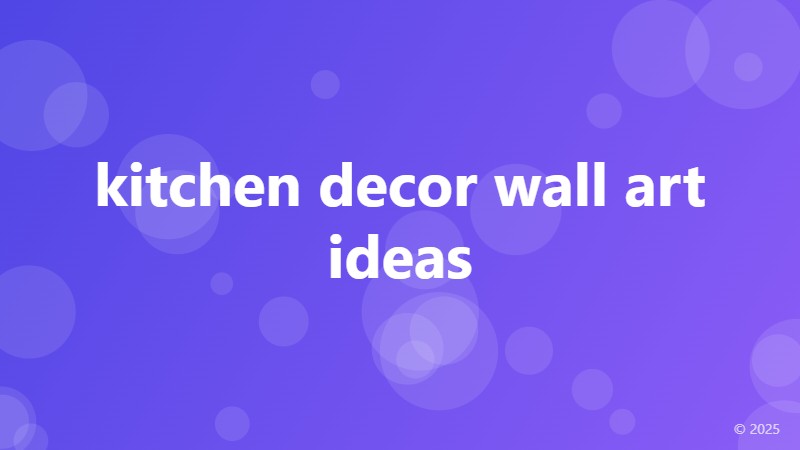 kitchen decor wall art ideas