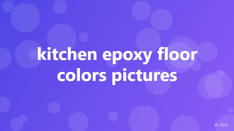 kitchen epoxy floor colors pictures