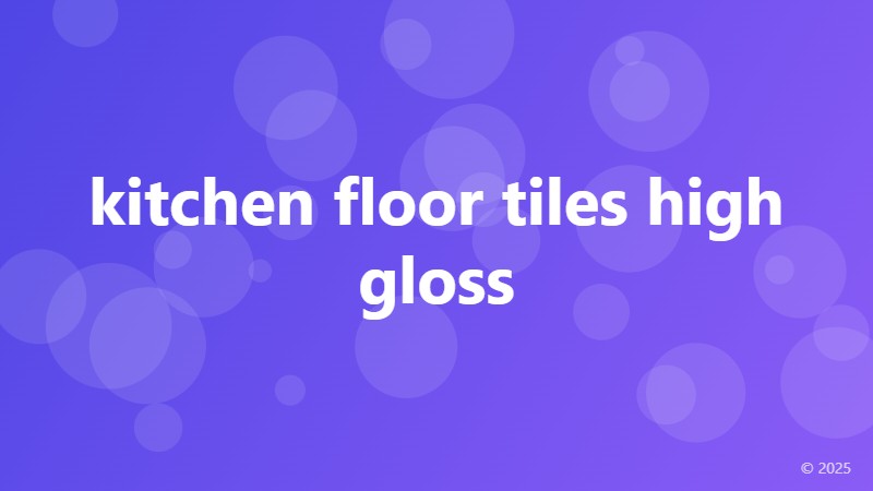 kitchen floor tiles high gloss