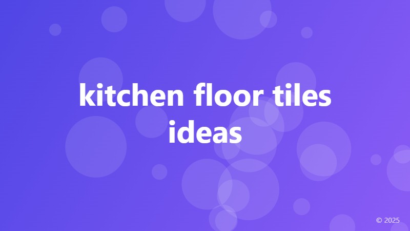 kitchen floor tiles ideas