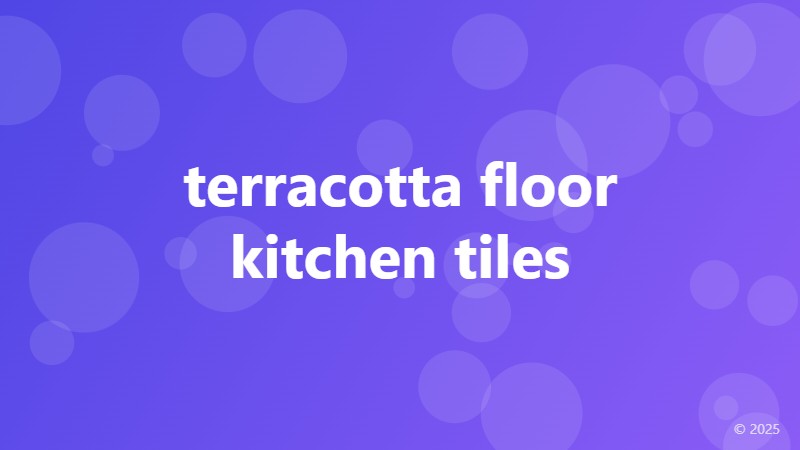 terracotta floor kitchen tiles
